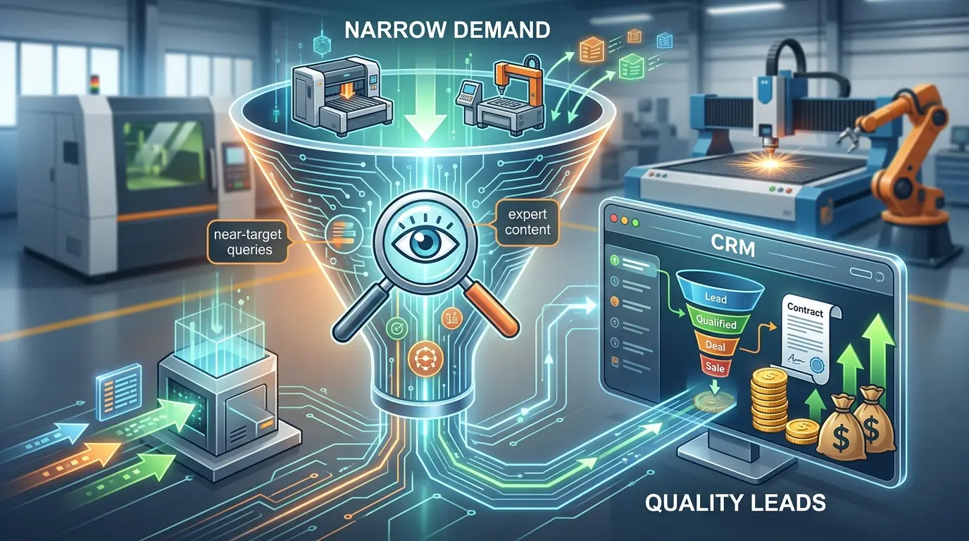 How to Generate High-Quality Leads in Complex Niches with Long Sales Cycles? A Google Ads Setup Guide for Equipment Manufacturers and B2B Companies.